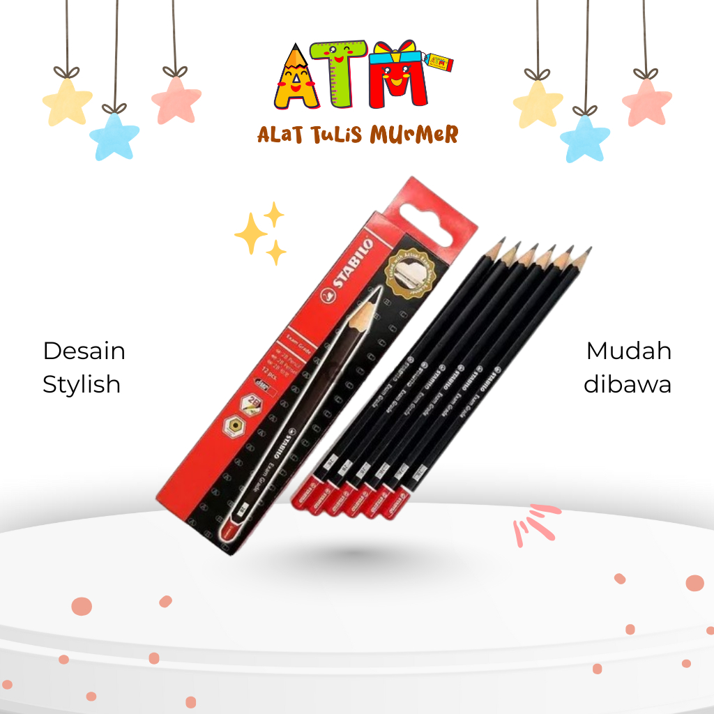 

Pensil/Pencil/Alat Tulis/PENSIL 2B STABILO 288N12/PENSIL STABILO 2B