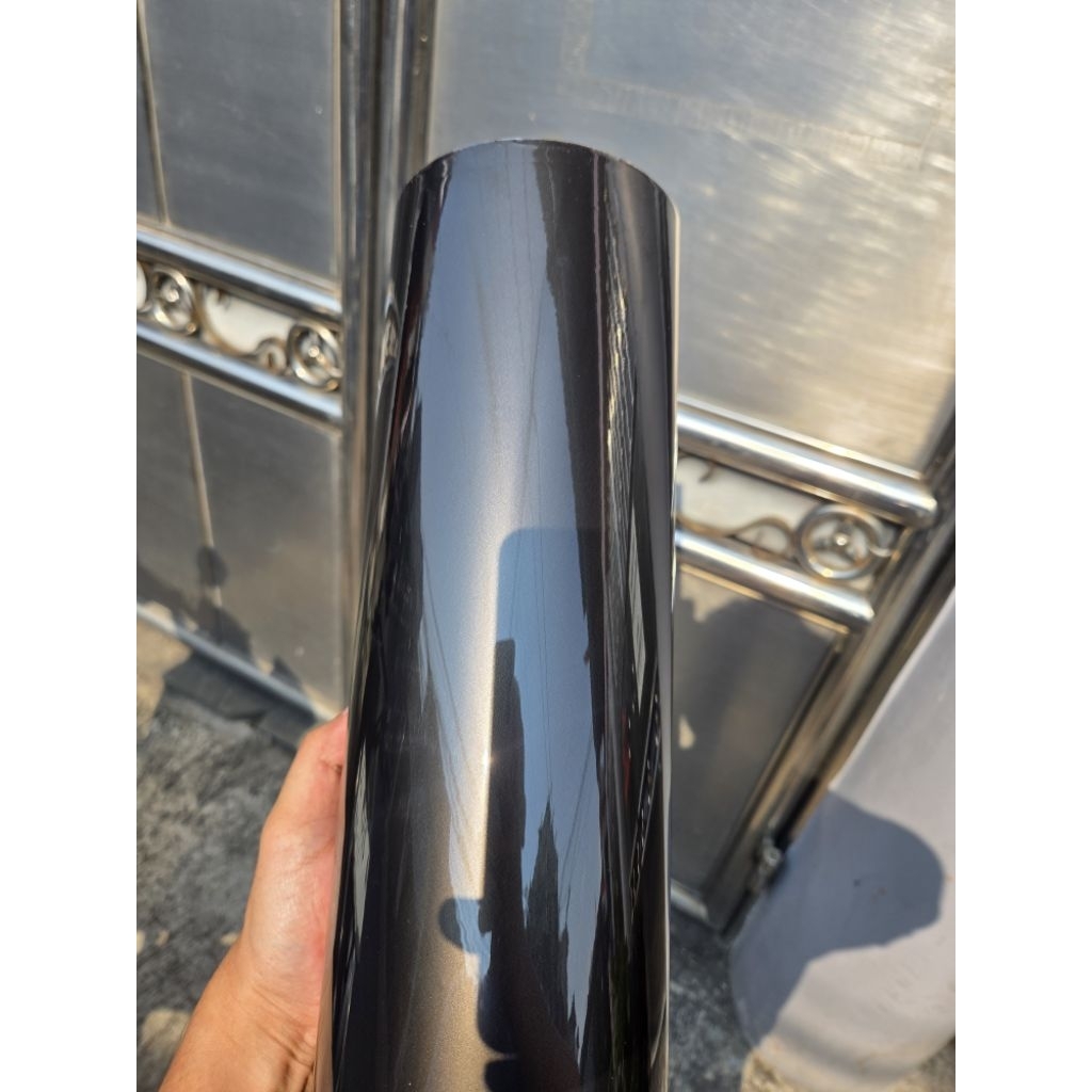 

ROLL 50CM Sticker Liquid Metal Gunsmoke Grey PET 50CM ROLL