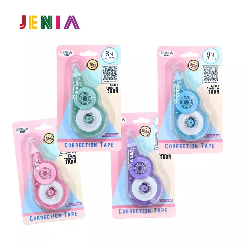 

JENIA Correction Tape CT-009 Pastel (5mmx8M)