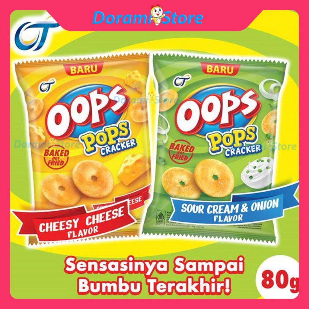 

Oops Pops Cracker 20gr (1pcs) / Cemilan Cracker Gurih