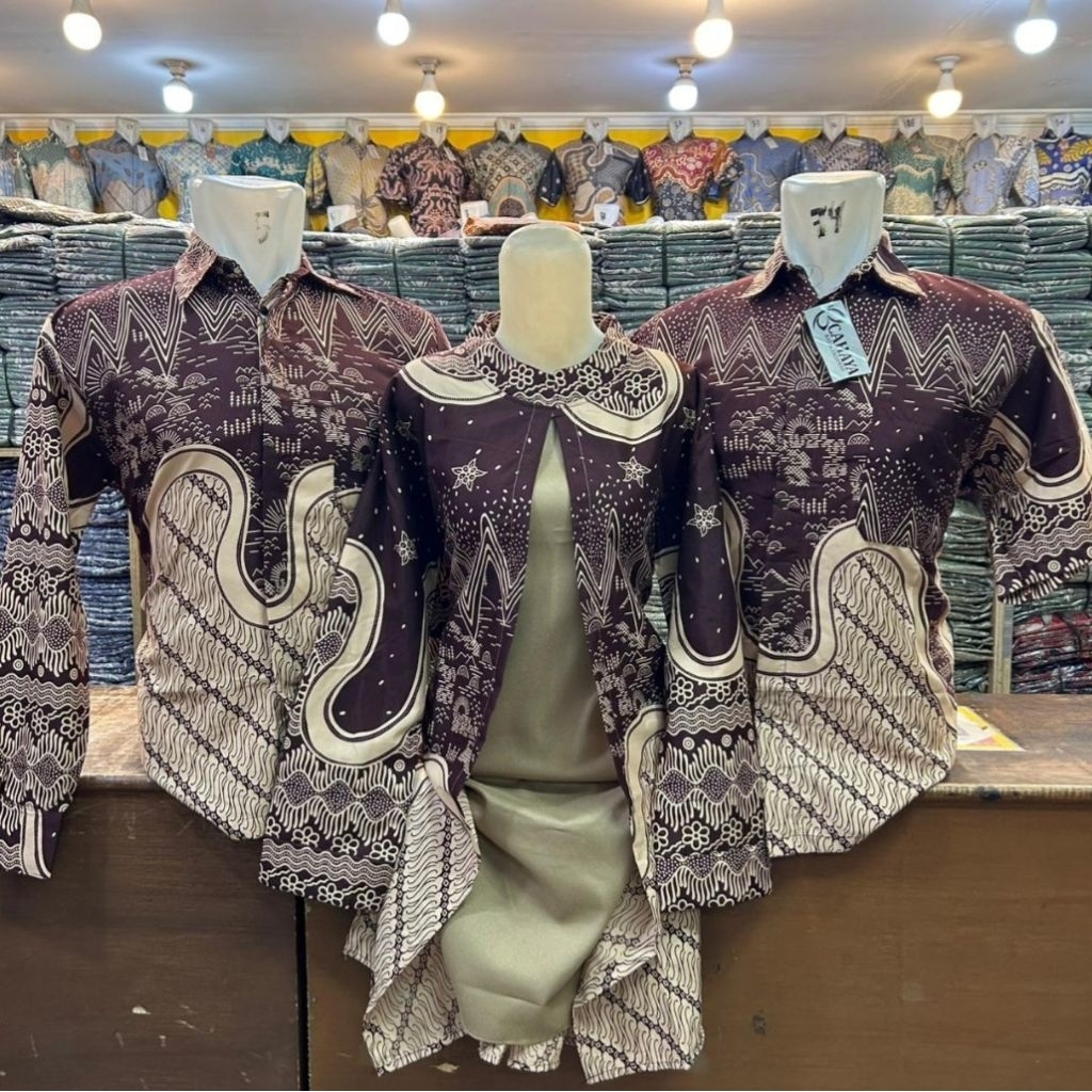 Brand Bandung Batik Couple Mahogany Baju Couple Batik Sarimbit Batik Pria Batik Wanita Batik Anak