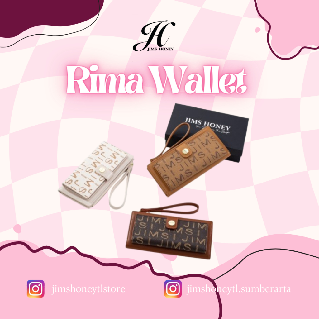 Rima Wallet Jims Honey || Dompet Panjang Wanita - Dompet Jims Honey || Kulit Sintesis || Jims Honey
