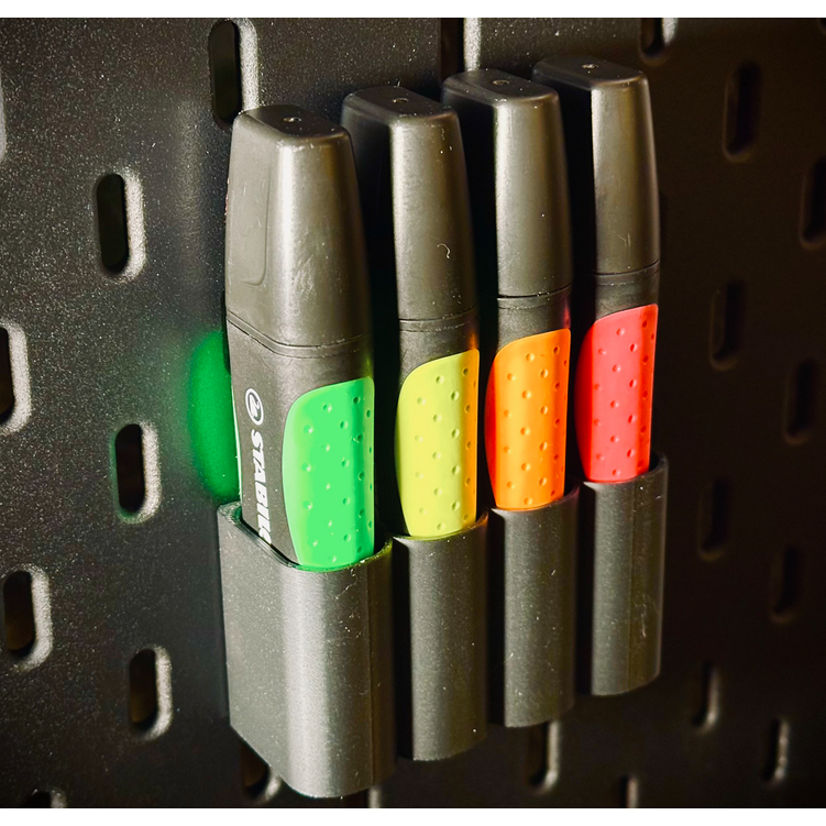 

3D Print Stand Holder Dudukan Highlighter Stabilo Pegboard Papan Berlubang