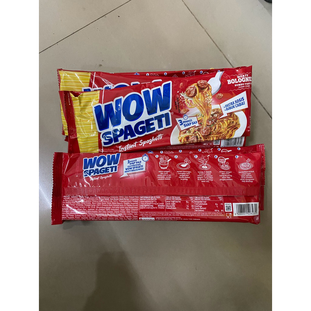 

(PER BIJI) WOW SPAGETI Meaty Bolognese 75gr