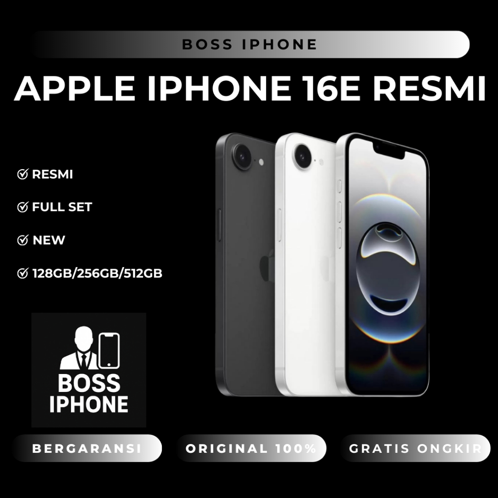 RENT APPLE IPHONE 16E 128GB/256GB/512GB IBOX Garansi Resmi