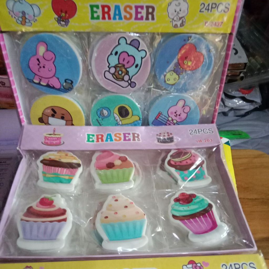 

Penghapus Karakter 1Pak (24 pcs)