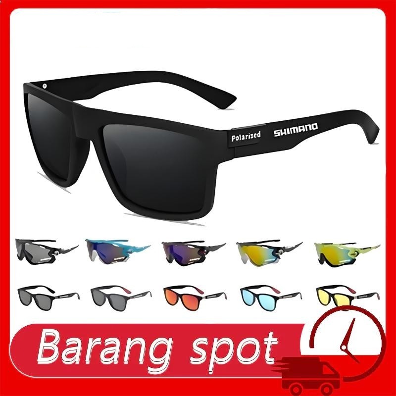 【COD】 Kacamata Hitam Anti UV Mengemudi Kacamata Memancing Kacamata Pria Sunglasses UV Kaca mataHitam
