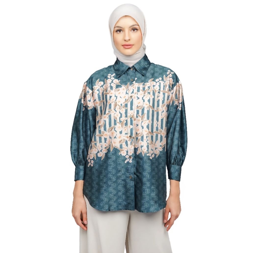 Nada Puspita Viola Puffy Shirt - Teal