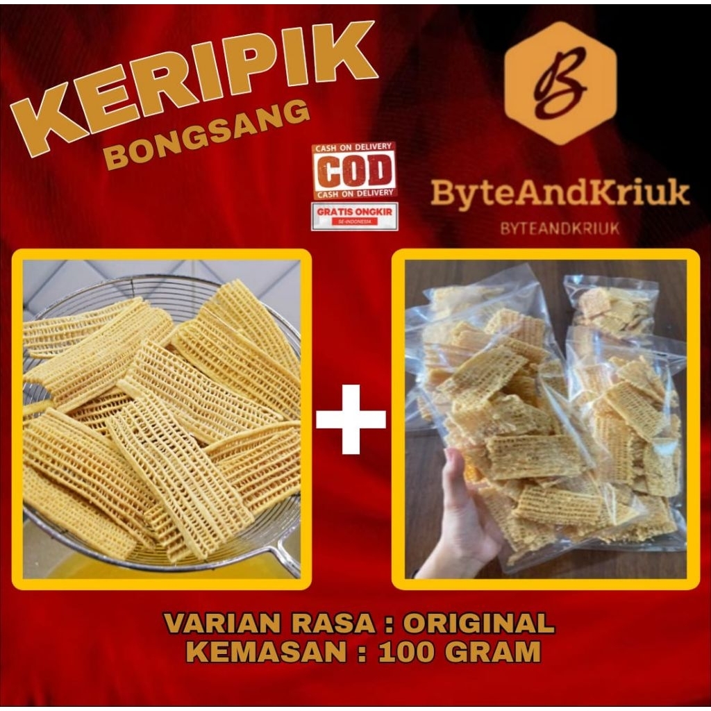

Keripik gedebong pisan bongsang kripik taro batang pisang 50gr-500gr
