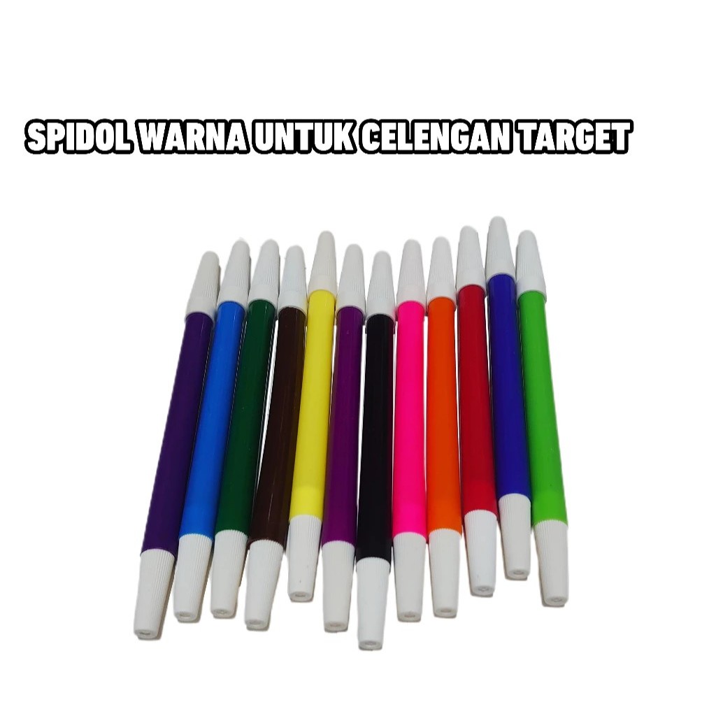 

SPIDOL WARNA WARNI 12 PCS MURAH