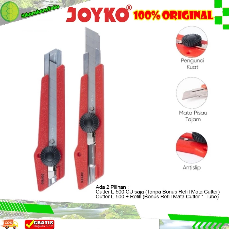 

CUTTER JOYKO L-500 CU Besar L500 L 500 CU Jumbo Menggunakan Refill L-150 L150 L 150