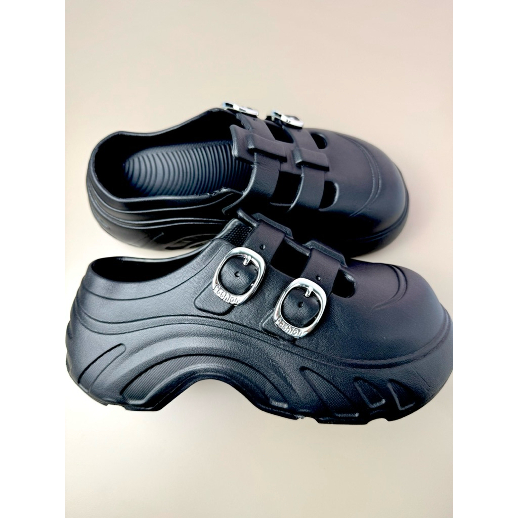 SANDAL MULES PLATFORM WEDGES WANITA CEWEK TERBARU TALI bahan super Premium | Viral | Nyaman & Awet