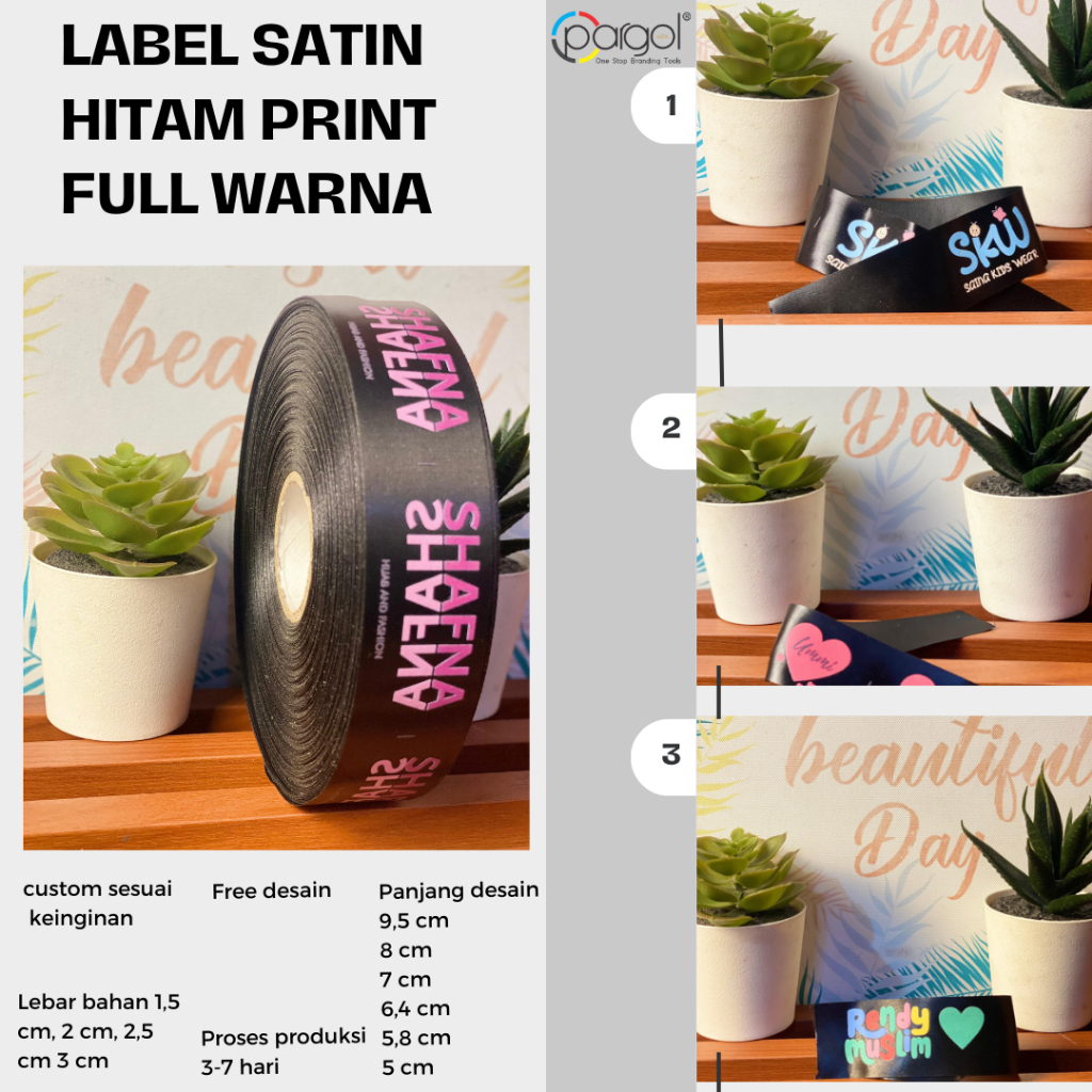 

Label Satin Hitam Print Full Warna – Cetak Custom Logo & Nama Brand