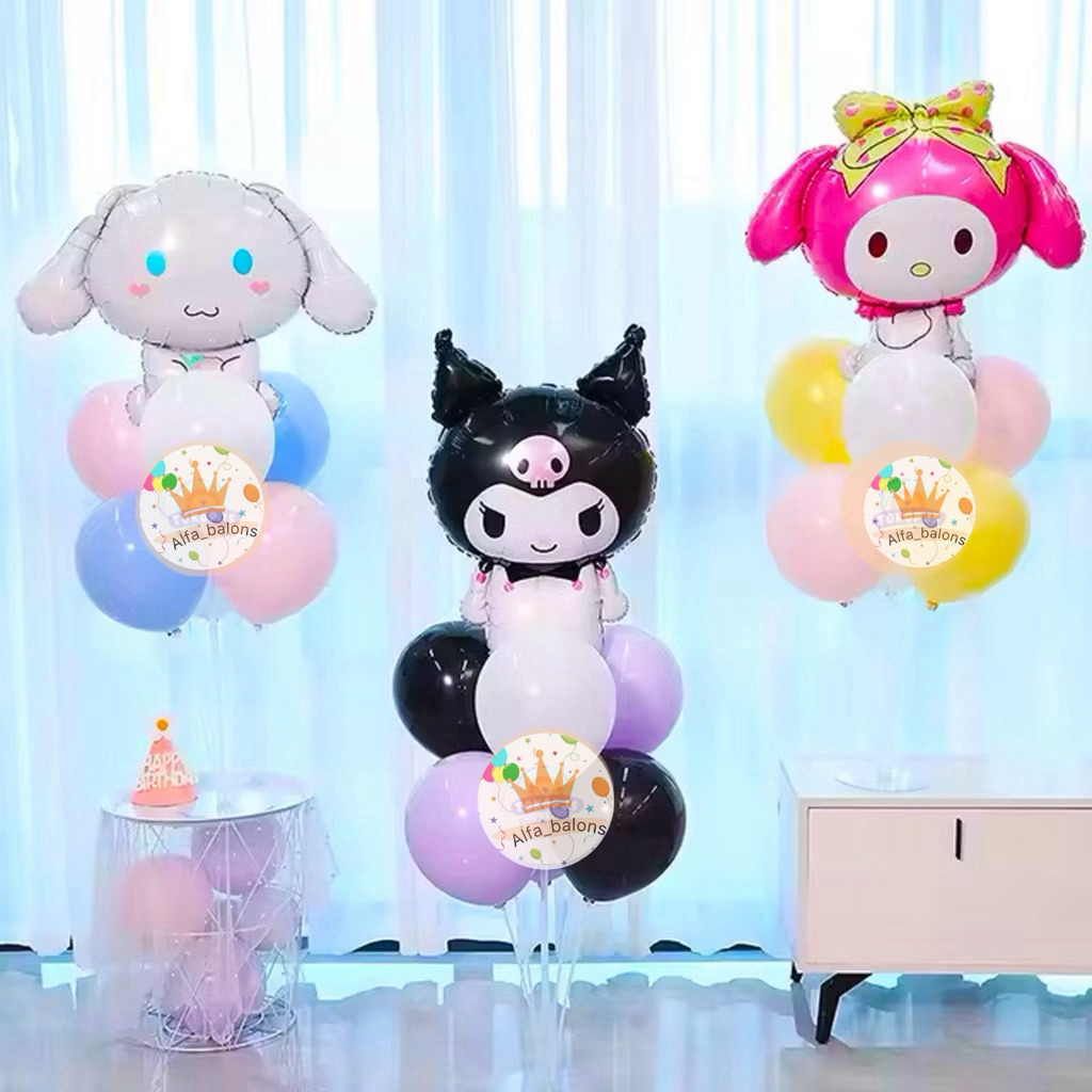 Paket Standing Dekorasi Tiang Balon Ulang Tahun Sanrio