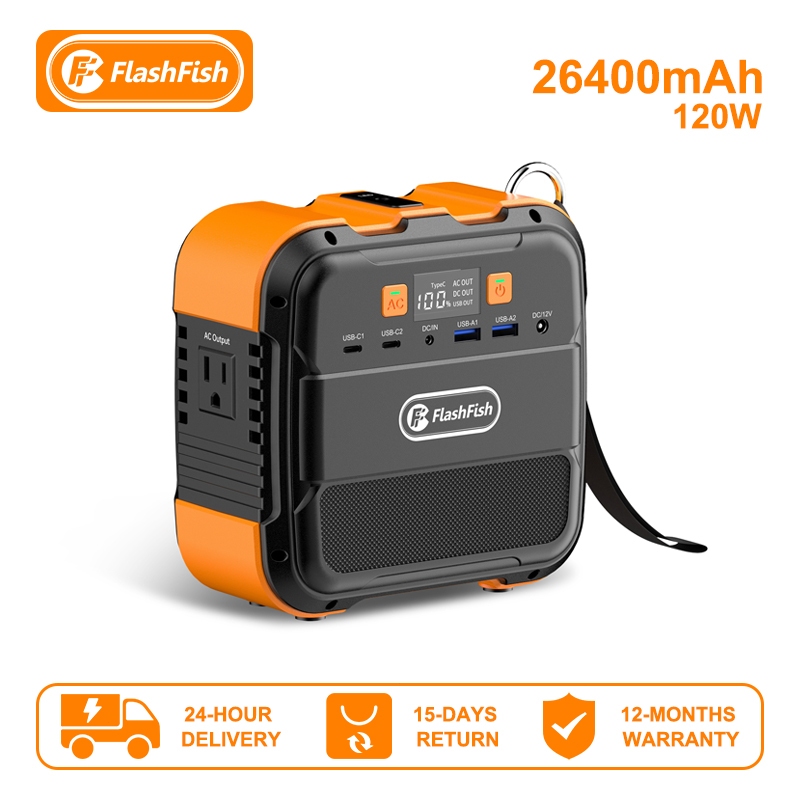 FlashFish Portable Powerbank Camping Mini Genset Solar Generator Big Capacity Power Station Solar Po