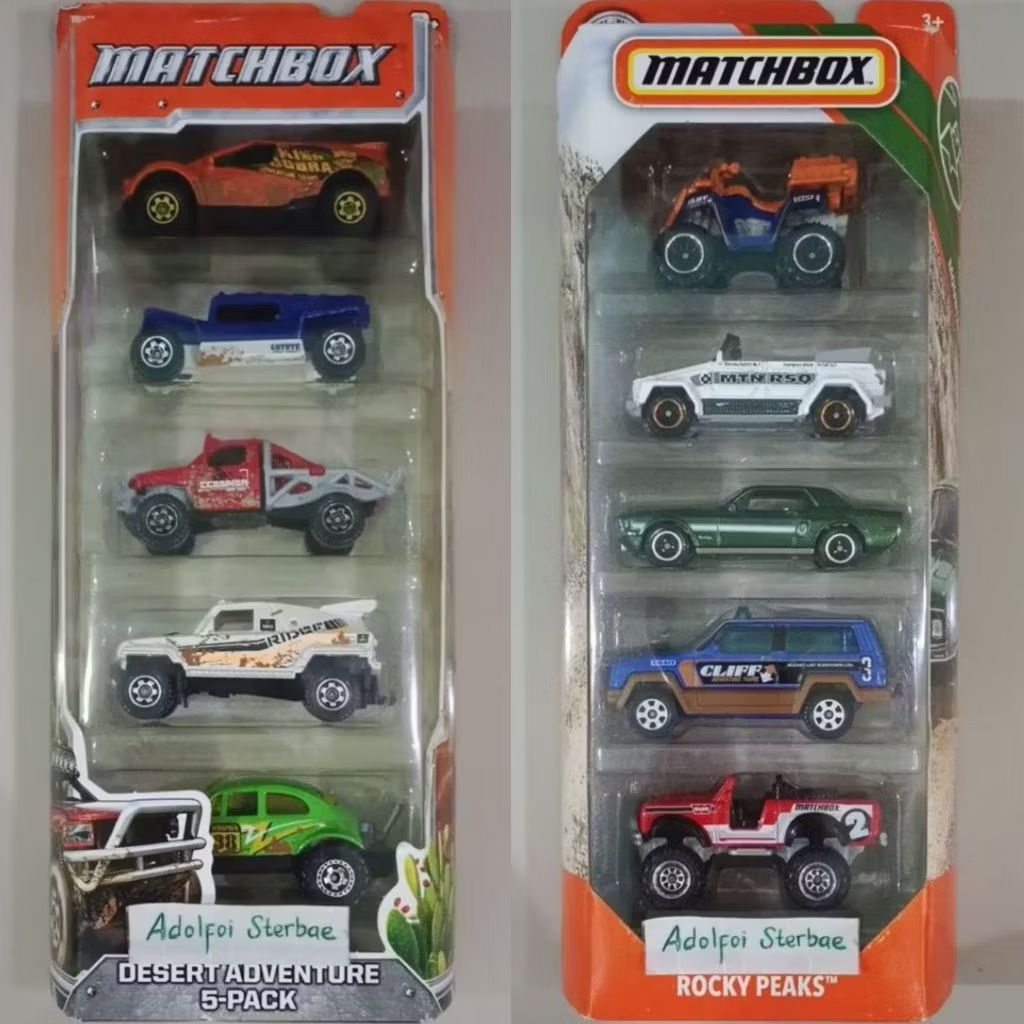 matchbox gift pack gp isi 5 desert adventure 5 pack quick sander coyote 500 rock shocker ridge raide