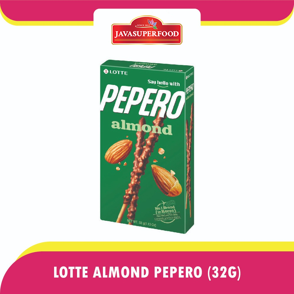 

Lotte Almond Pepero 32g/Biskuit Coklat Dengan Kacang Almond Asli Korea