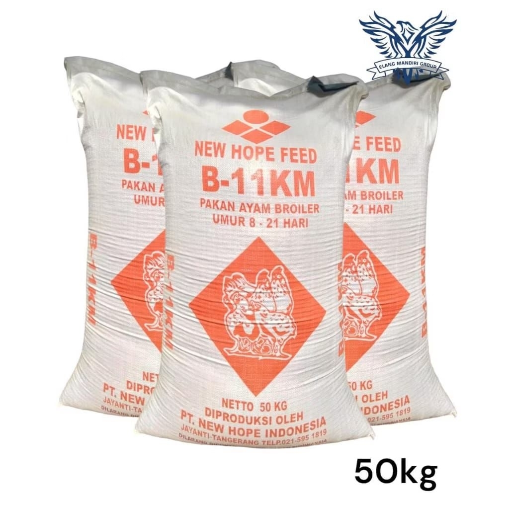 Karungan 50kg Pur B-11KM Pakan Ayam Pedaging Broiler 1-21 Hari New Hope
