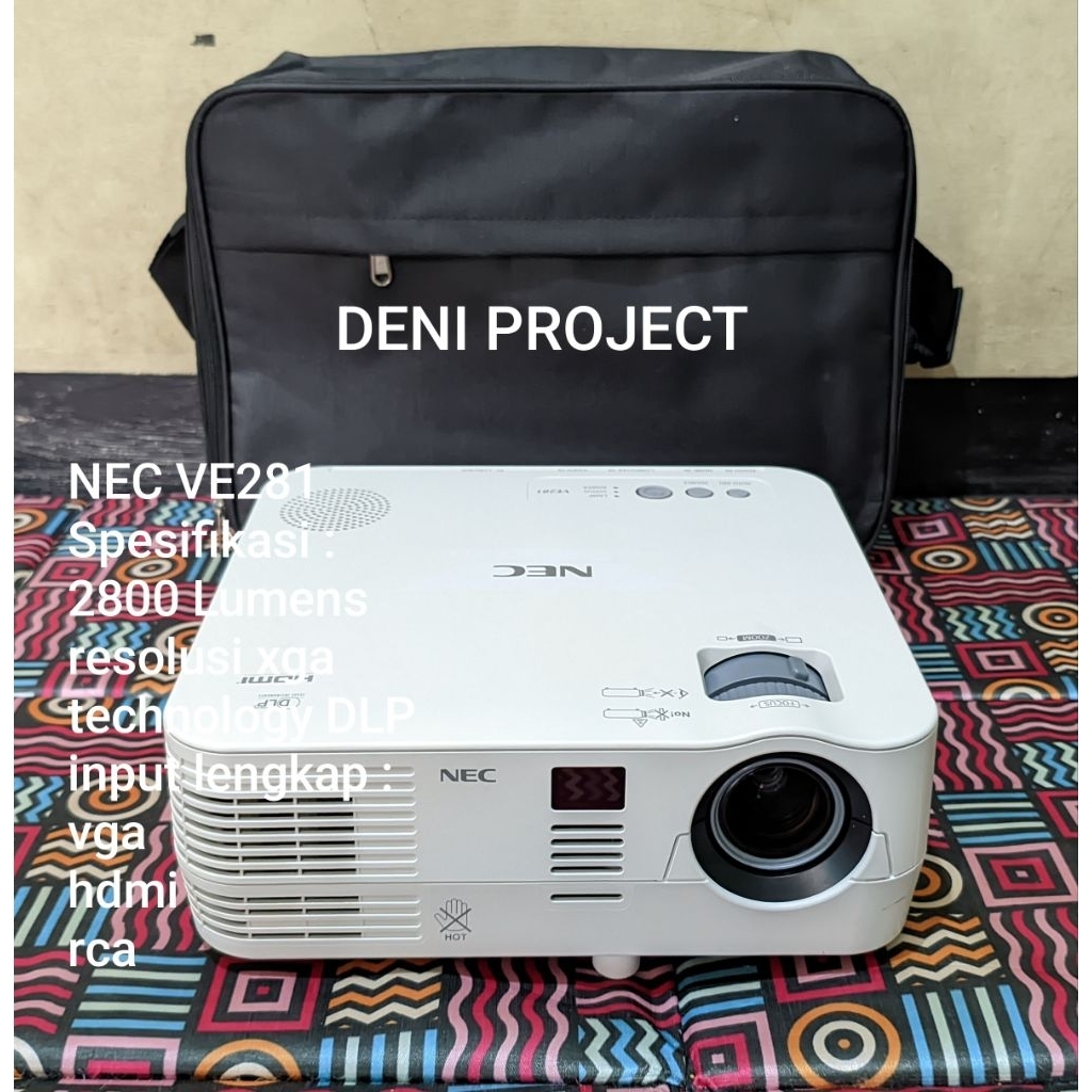 proyektor nec ve281x second/bekas normal bagus siap dipakai