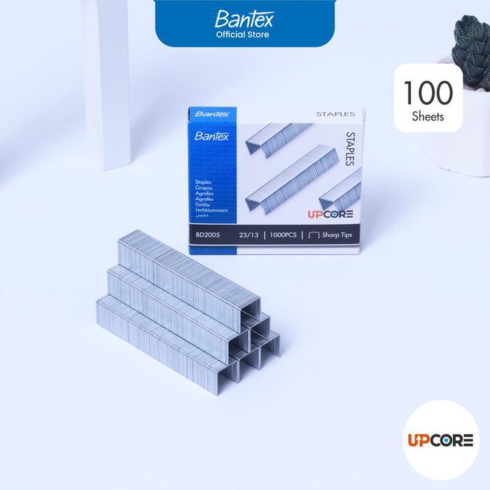 

Bantex Staples 23/13 Ujung Tajam Anti Karat | Untuk 80 Lembar Kertas | Isi 1000 Pcs