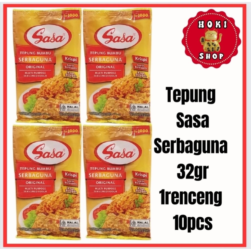 

Tepung Bumbu Sasa Serbaguna 1renceng 10pcs @32gr / Tepung Sasa / Tepung Serbaguna