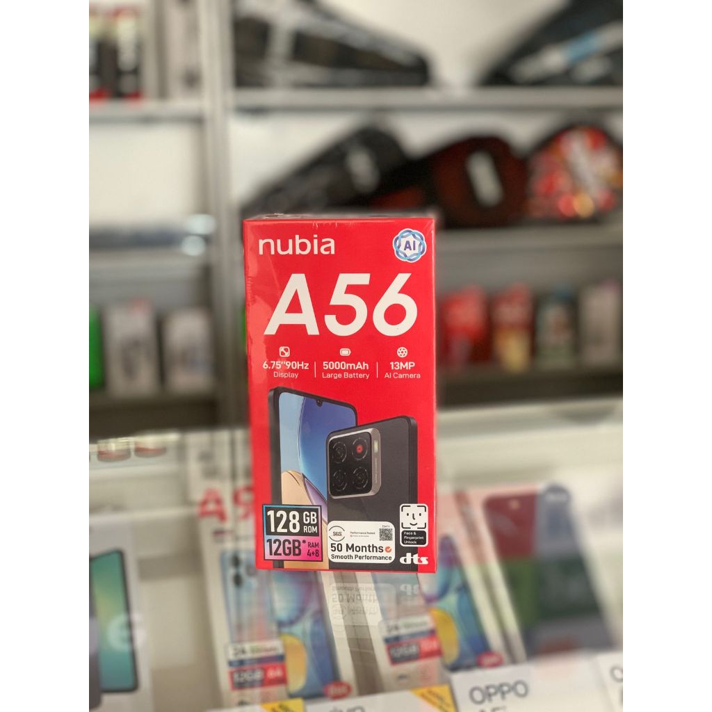 ZTE Nubia A56 4/128 Black Smartphone Original Resmi Bergaransi