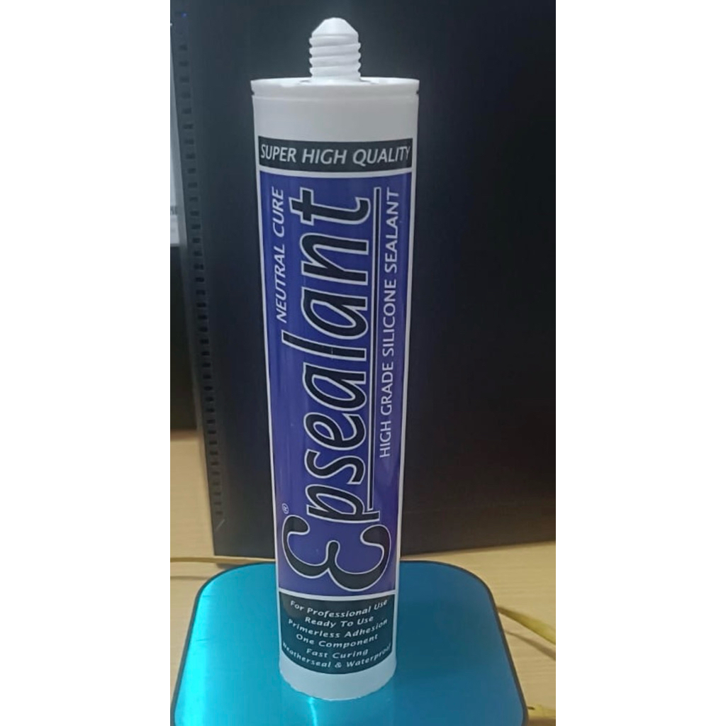 Neutral NON ASAM Clear Silicone netral  Clear Glass Sealant - Lem Kaca Tabung ( Clear Bening Transpa