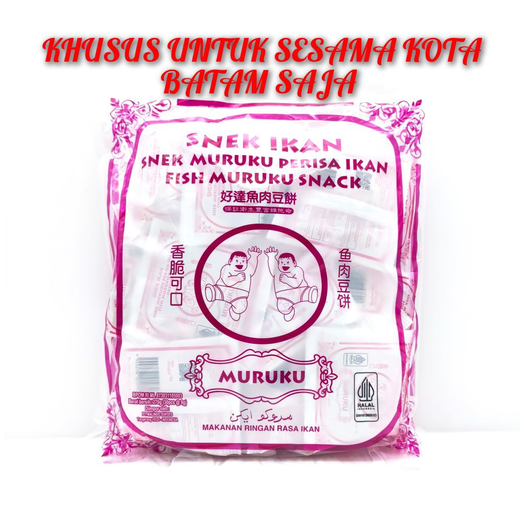 

Snek Muruku Ikan 270 gram isi 30 pcs