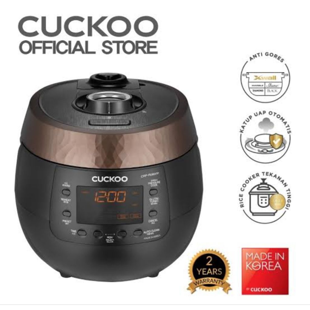 RICE COOKER PREMIUM CUCKOO MADE IN KOREA RC CRP-0612F