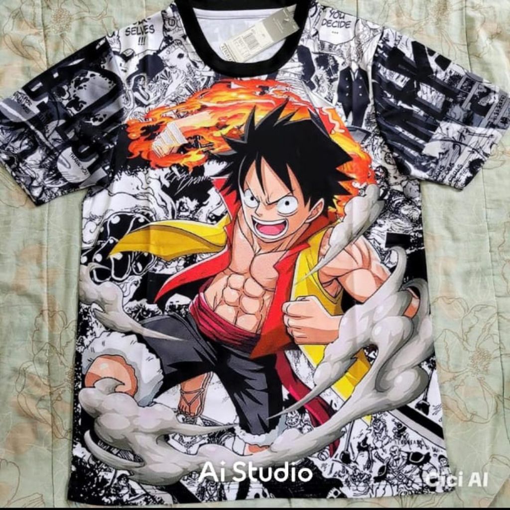 Atasan Kaos Jersey OnePiece full printing premium