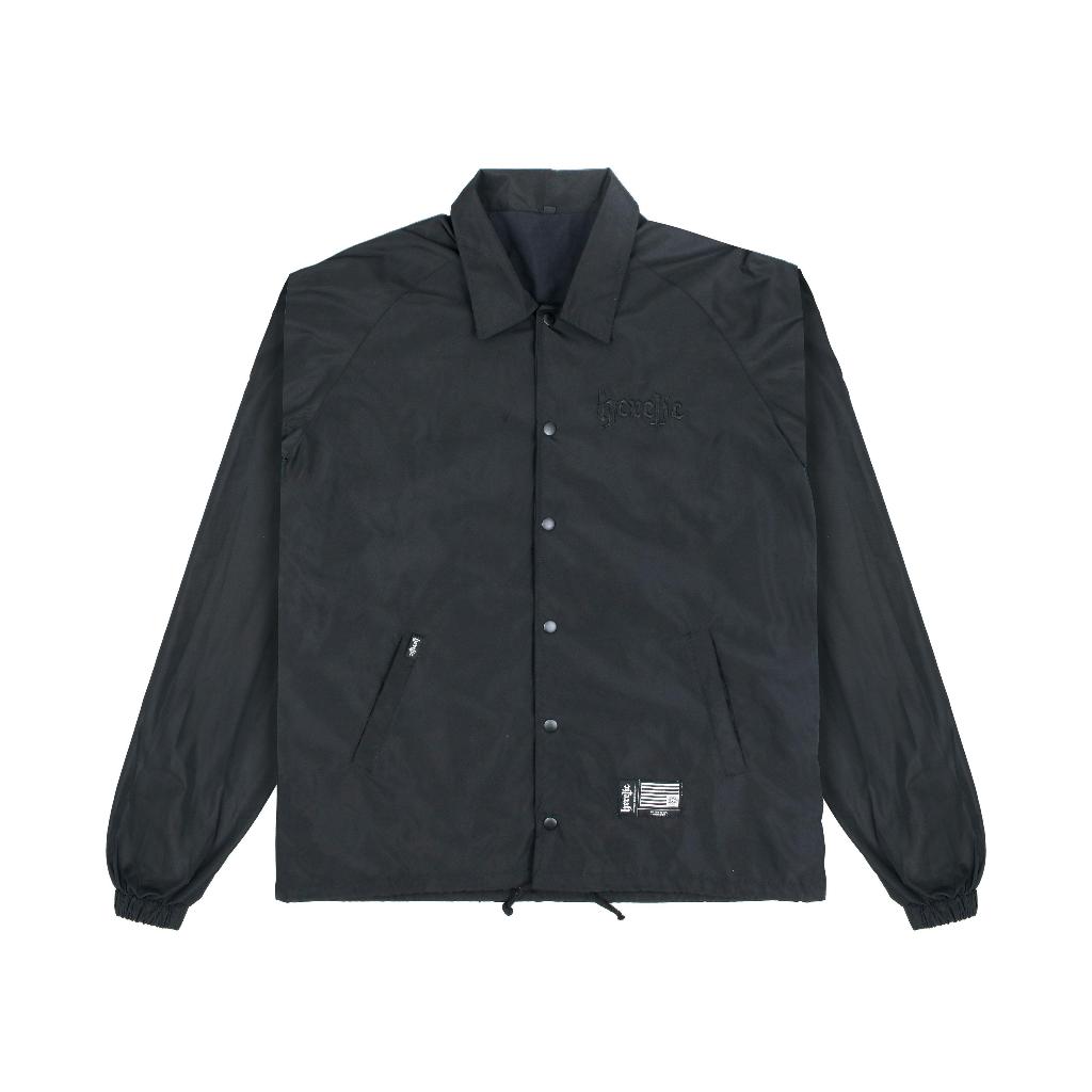 Heretic - CJ | Coach Jacket Reversible - Black Pentagram