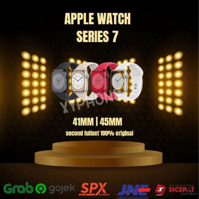 Apple Watch/iWatch Series 7 41MM 45MM Second 100% Original Fullset Garansi Ex internasional
