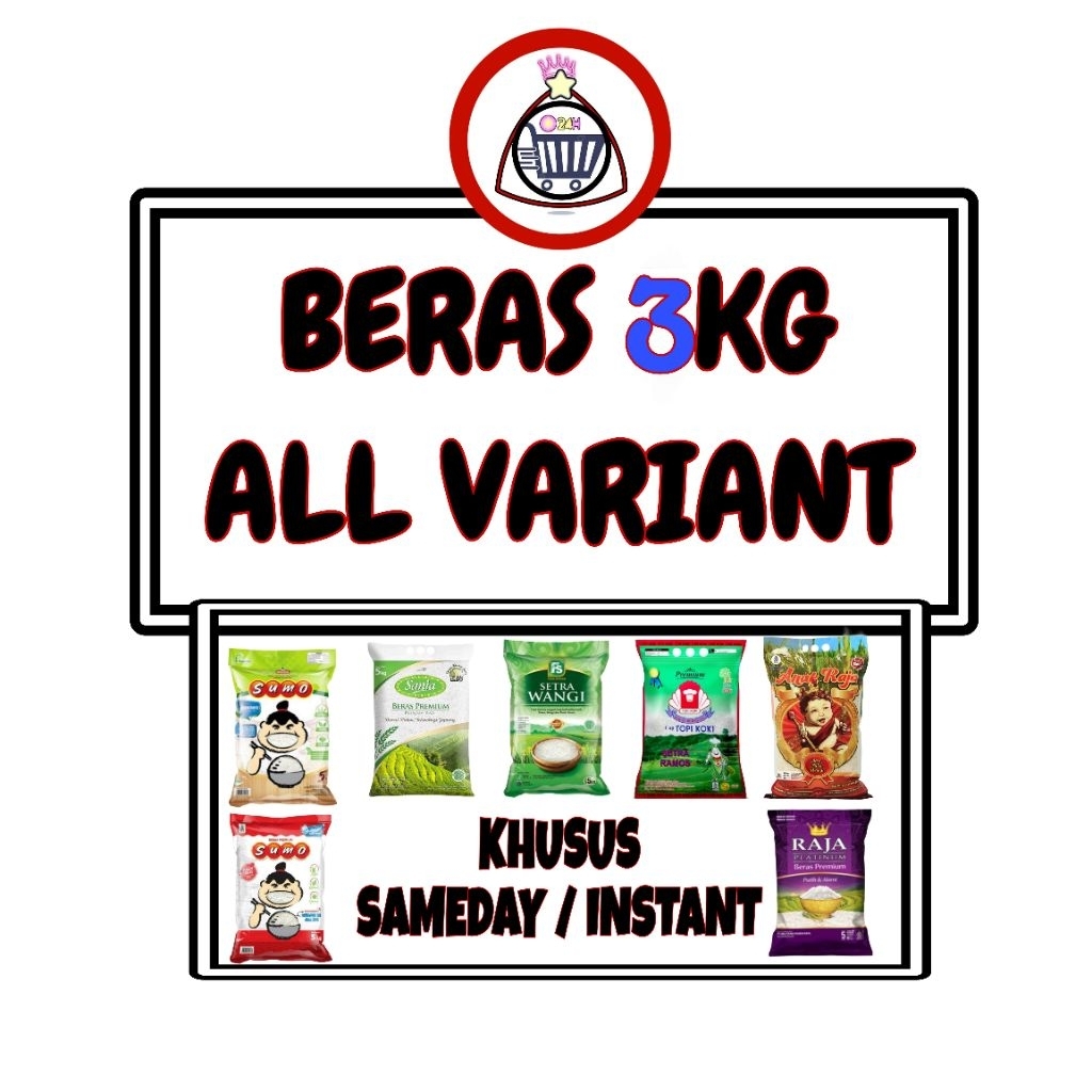 

BERAS 3KG ALL VARIANT