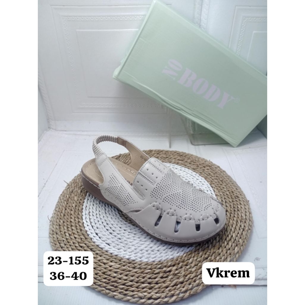SANDAL WEDGES IMPORT WANITA NO BODY 23-155