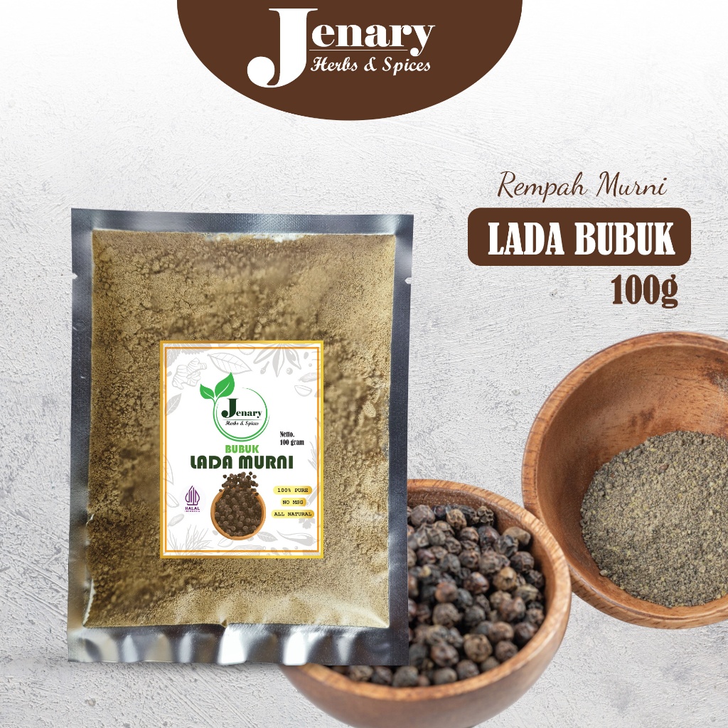 

Lada Bubuk Murni Tanpa Bahan Campuran 100 gram MERICA BUBUK Kualitas Premium