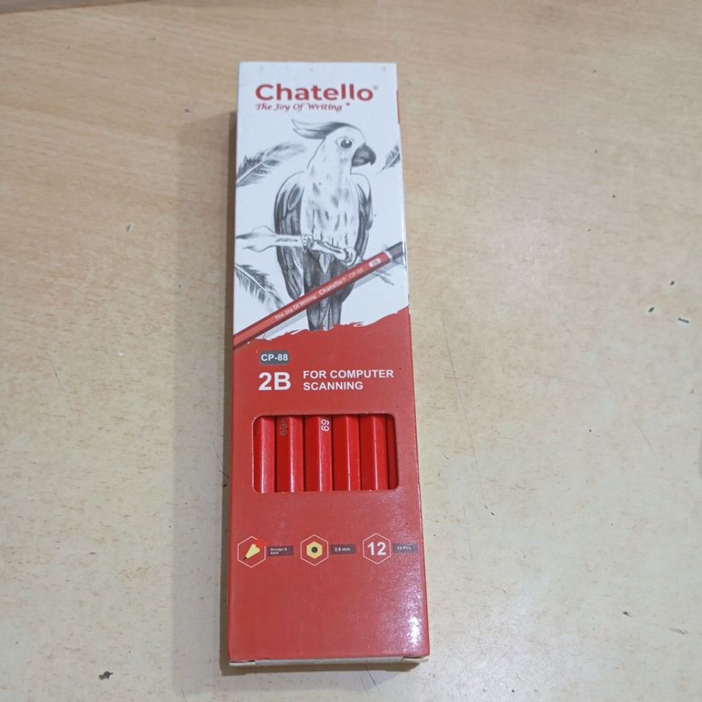 

PENSIL 2B CHATELLO 1 KOTAK ISI 12