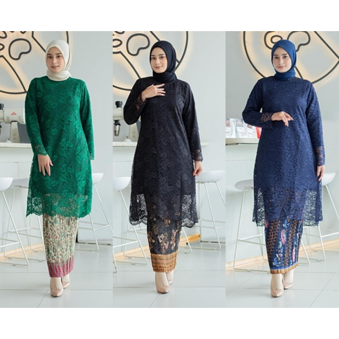 atasan Kebaya Tunik Brokat / Kebaya Brukat Tunik Modern / Kebaya brokat Terlaris / kebaya brokat baj