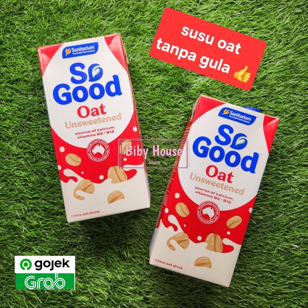 

SO GOOD OAT MILK UNSWEETENED 1 LITER SANITARIUM SUSU OAT ORIGINAL