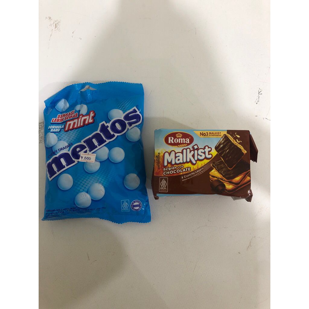 

(C2) Combo Hemat Roma Malkist Cokelat 90g & Permen Mentos 135g