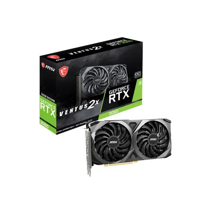 MSI VGA NVIDIA GEFORCE RTX 3060 VENTUS 2X 12GB GDDR6 OC 3Y