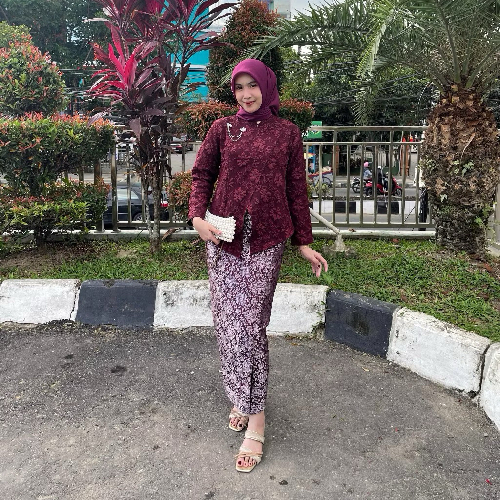 Set Janggan Gadis Jawa Free Bross / Setelan Kebaya Kretek Viral / Kebaya Janggan / Kebaya Fukuro Jac