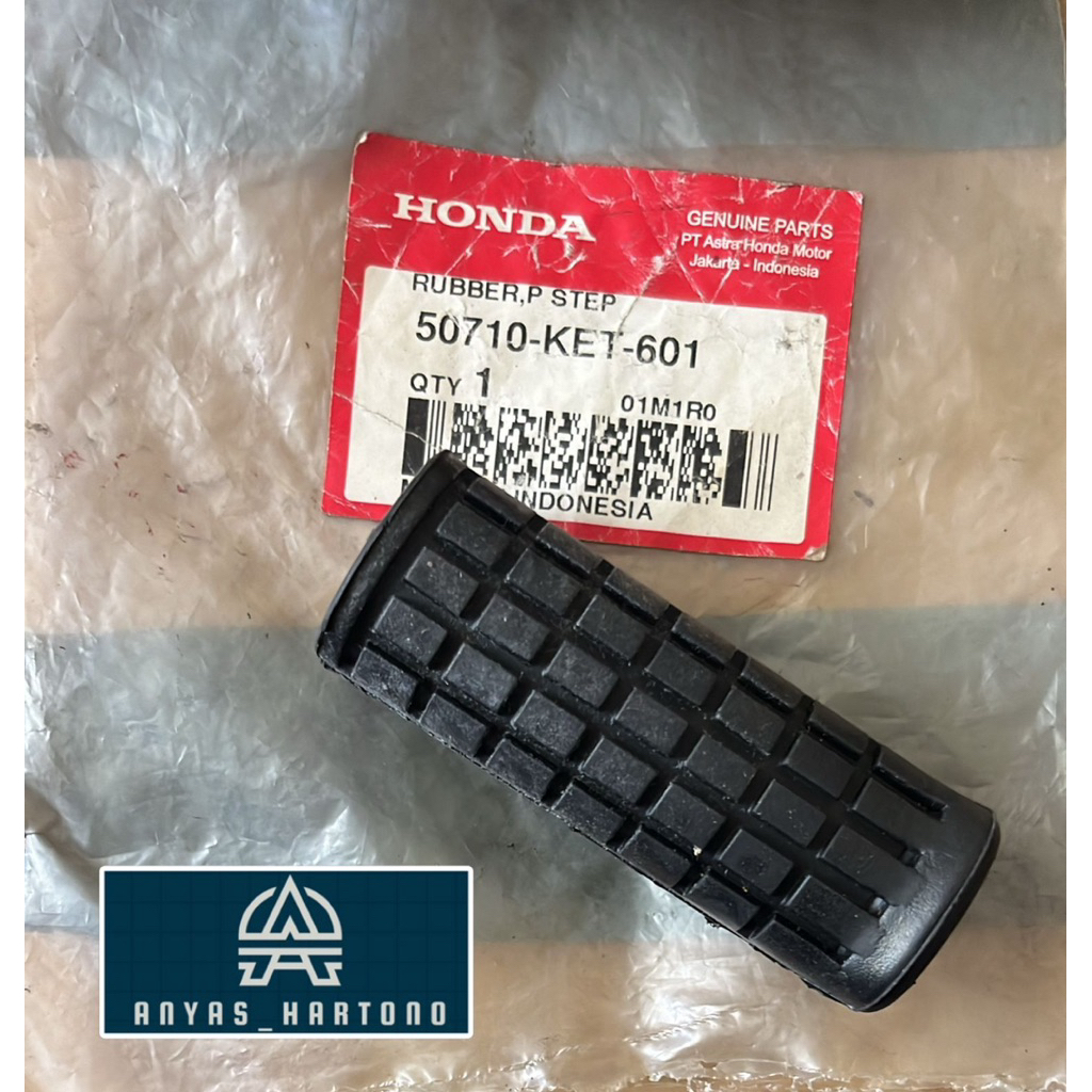 karet postep fostep pijakan kaki belakang Vario 110 cw cbs techno | 50710 Ket 601 | ori Honda