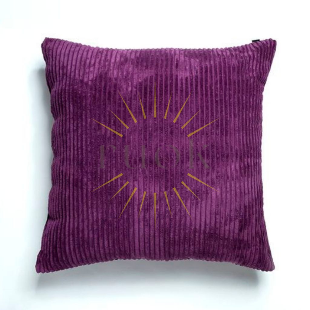 ruok.id - SARUNG BANTAL SOFA CANTIK BAHAN CORDUROY UNGU TERMURAH DI SHOPEE (UKURAN 30x30 35x35 40x40