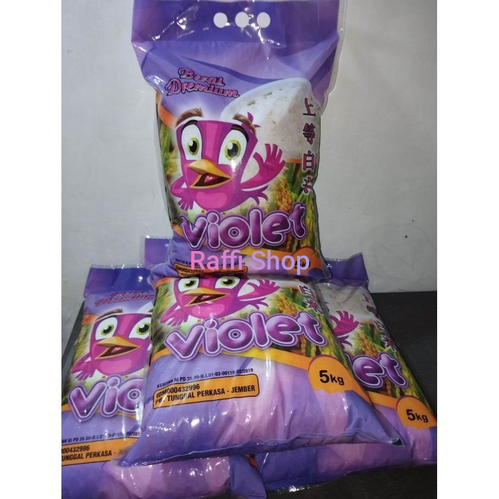 

Beras Premium Violet kemasan 5 kg