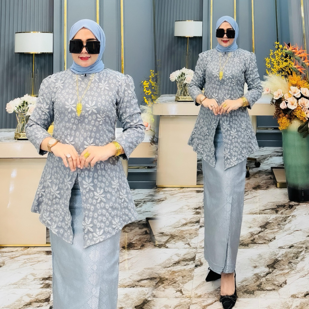 KANIO - Atasan Janggan + Rok Songket -Kebaya Janggan Fukuro - Kebaya Terbaru