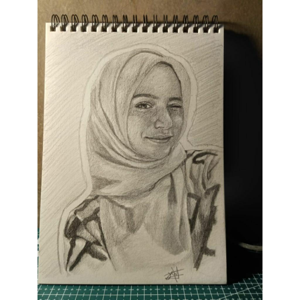 

Jasa lukis custom portrait A5