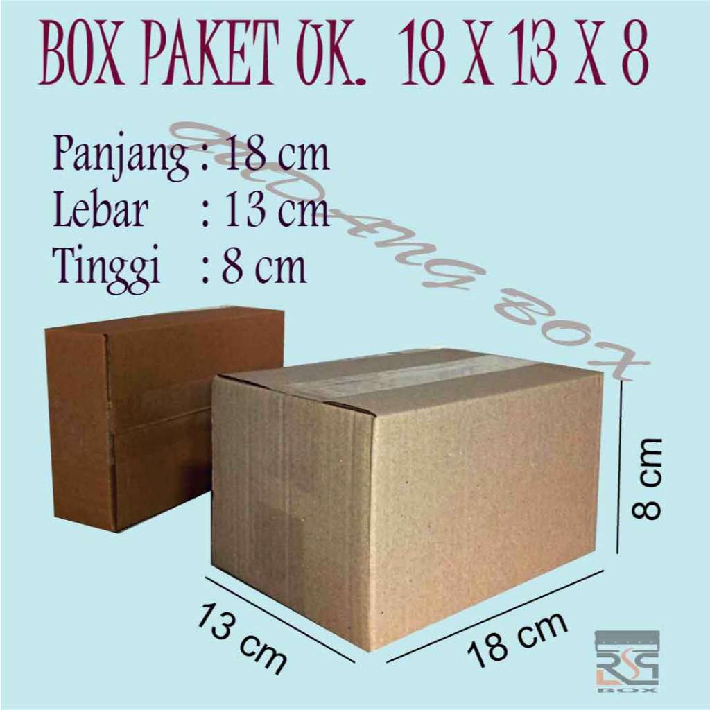 

Kardus ukuran 18x13x8 cm Box Packing murah dus paket
