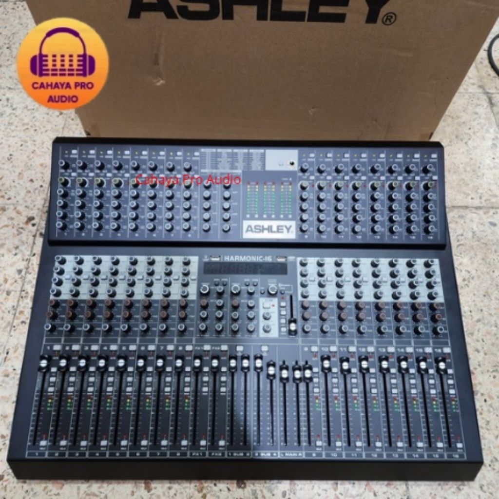 Mixer Ashley Harmonic 16 Double Effect 199 DSP Edit A & B 16 Channel Original