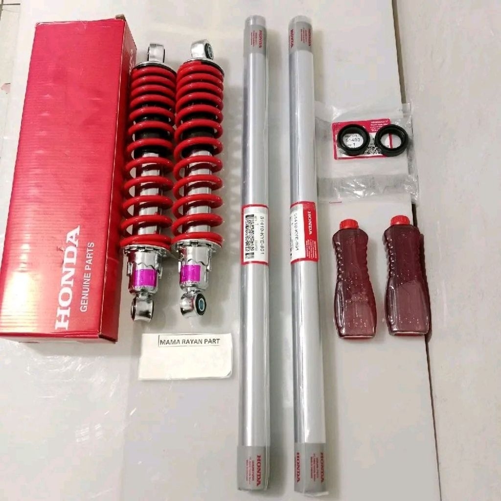 as shock depan + belakang verza 150 verza 1set komplit ori ahm