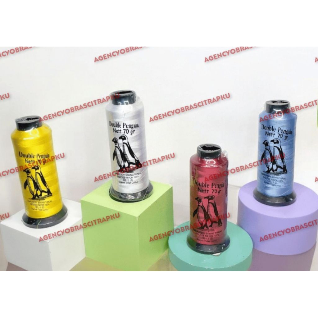 Benang Bordir Double Pinguin Per Pcs
